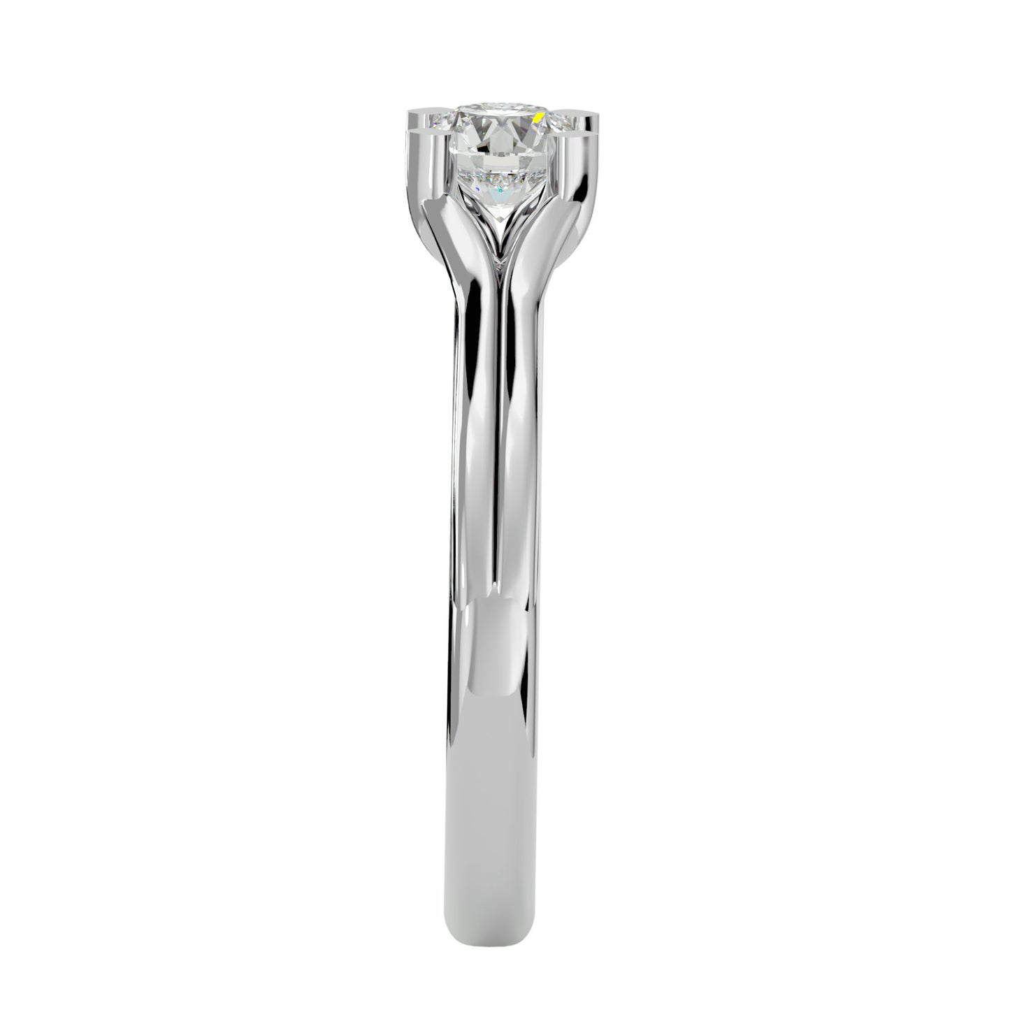 Ring band diamond engagemnt ring
