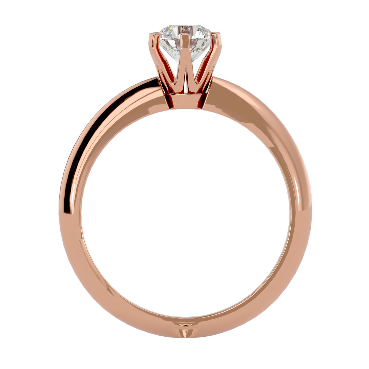 Criss cross with curve band diamond engagement ring