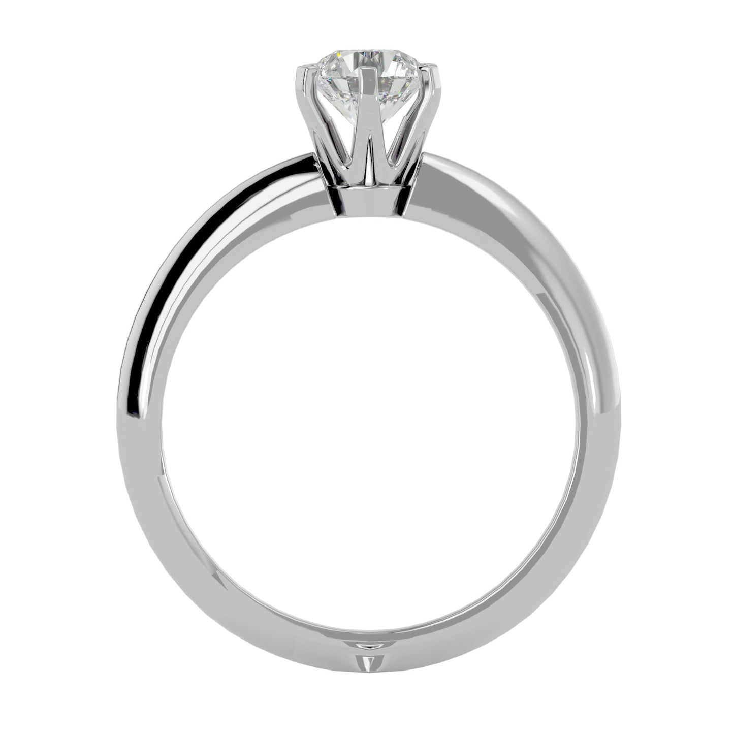 Criss cross with curve band diamond engagement ring