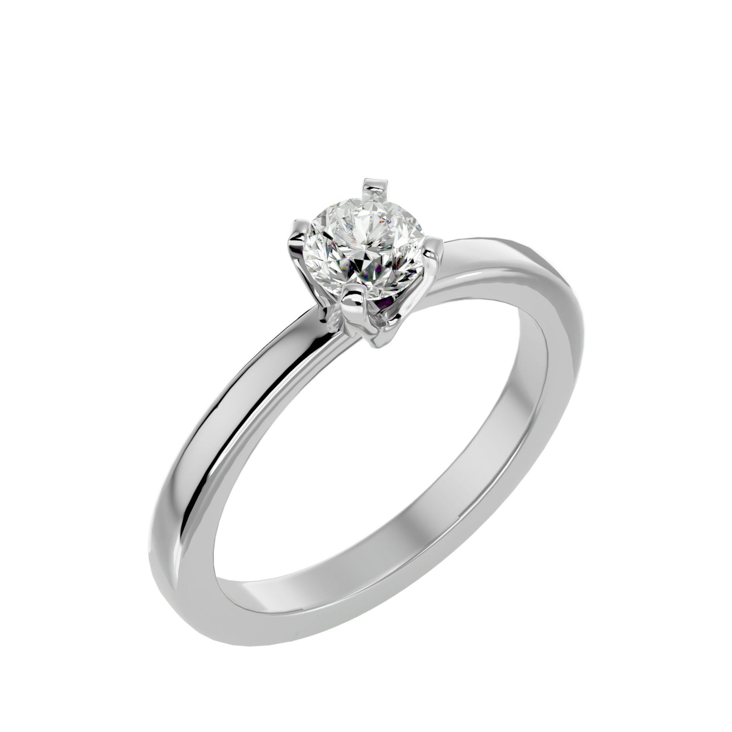 Unique three stone engagement ring