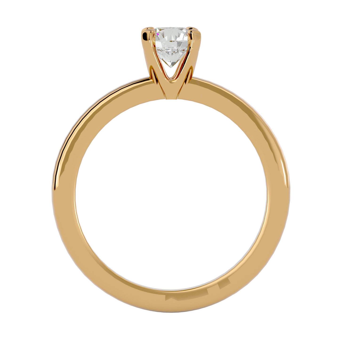 Unique three stone engagement ring