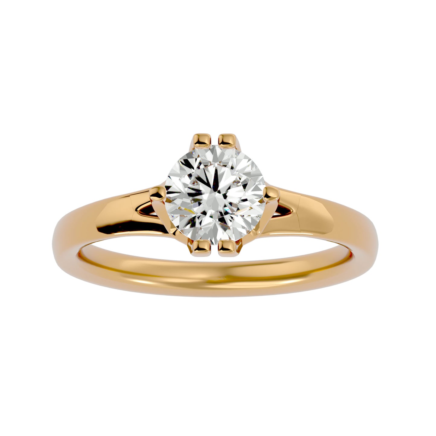 Classic side stone engagement ring