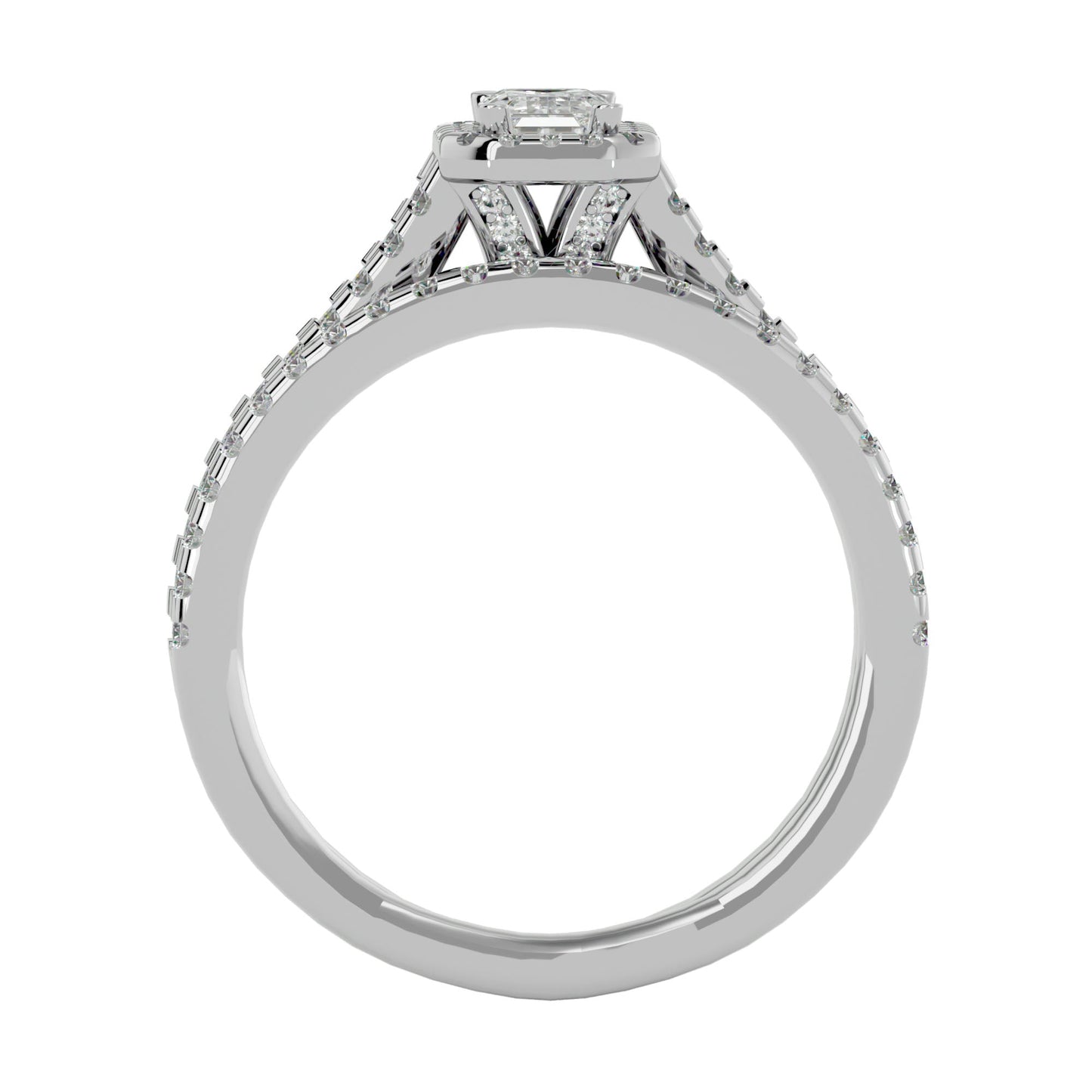 Maggie engagement ring and matching band