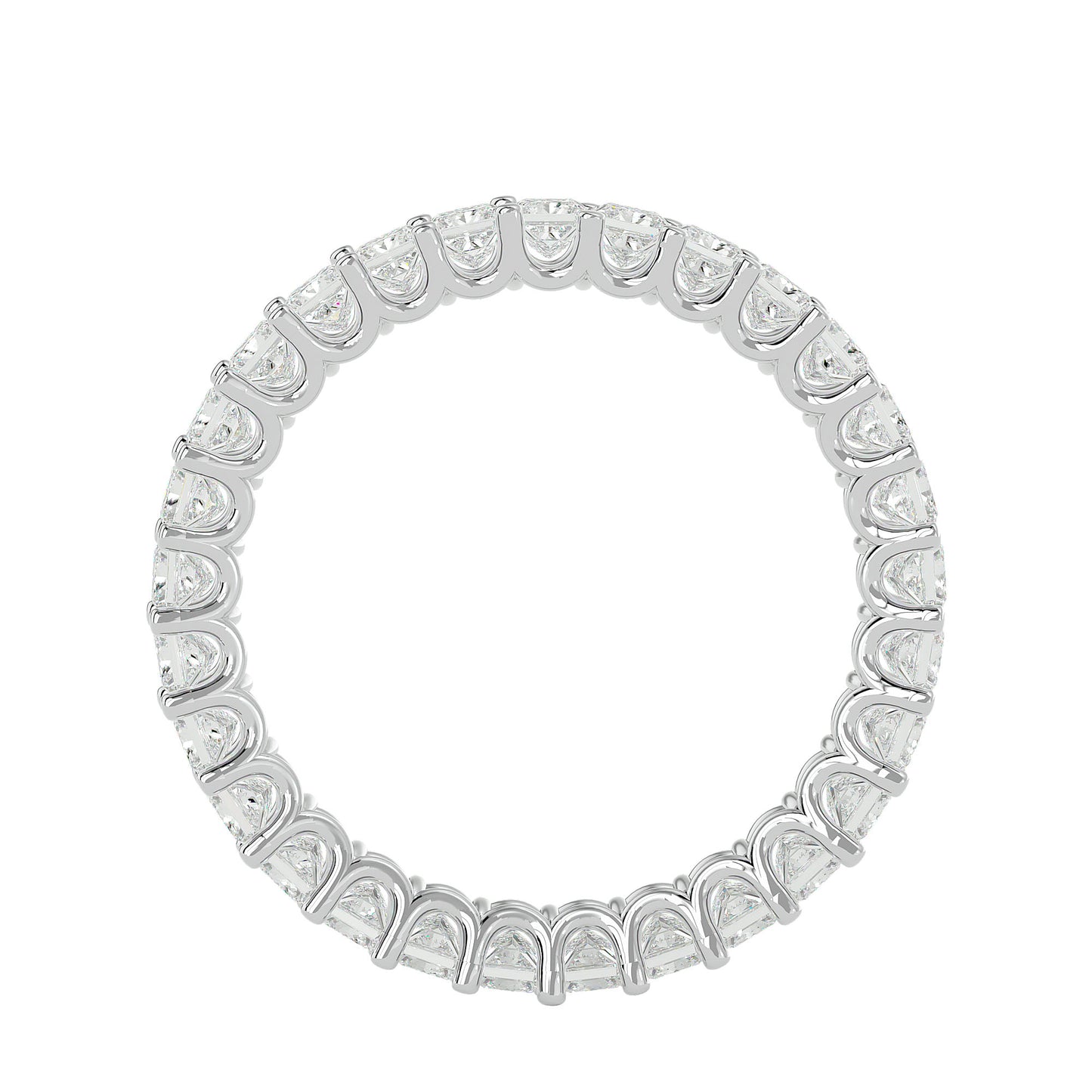Princess diamond eternity ring