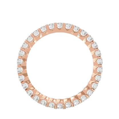 Infinity Round diamond eternity ring