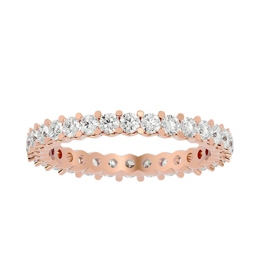 Infinity Round diamond eternity ring