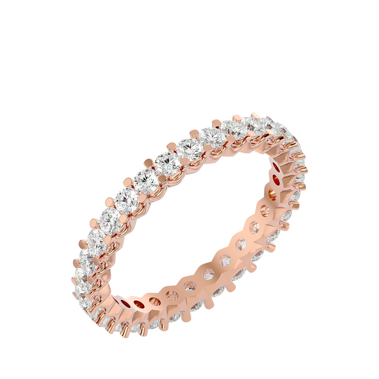 Infinity Round diamond eternity ring