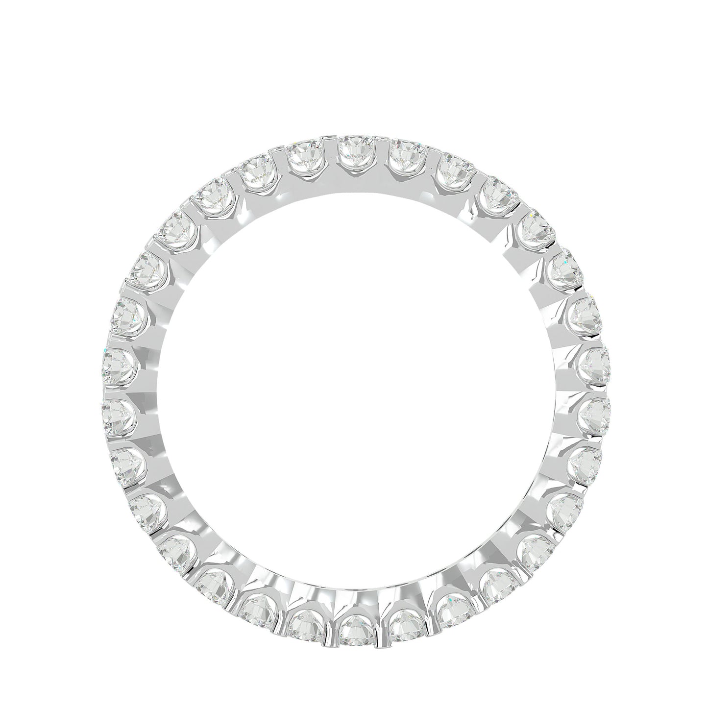 Infinity Round diamond eternity ring