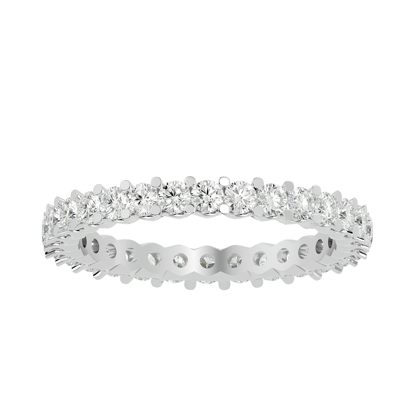 Infinity Round diamond eternity ring