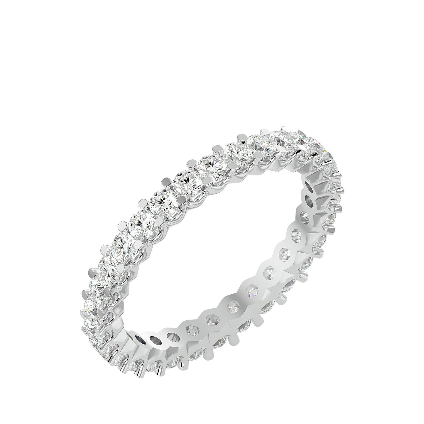 Infinity Round diamond eternity ring