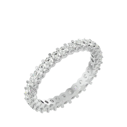 Infinity Round diamond eternity ring