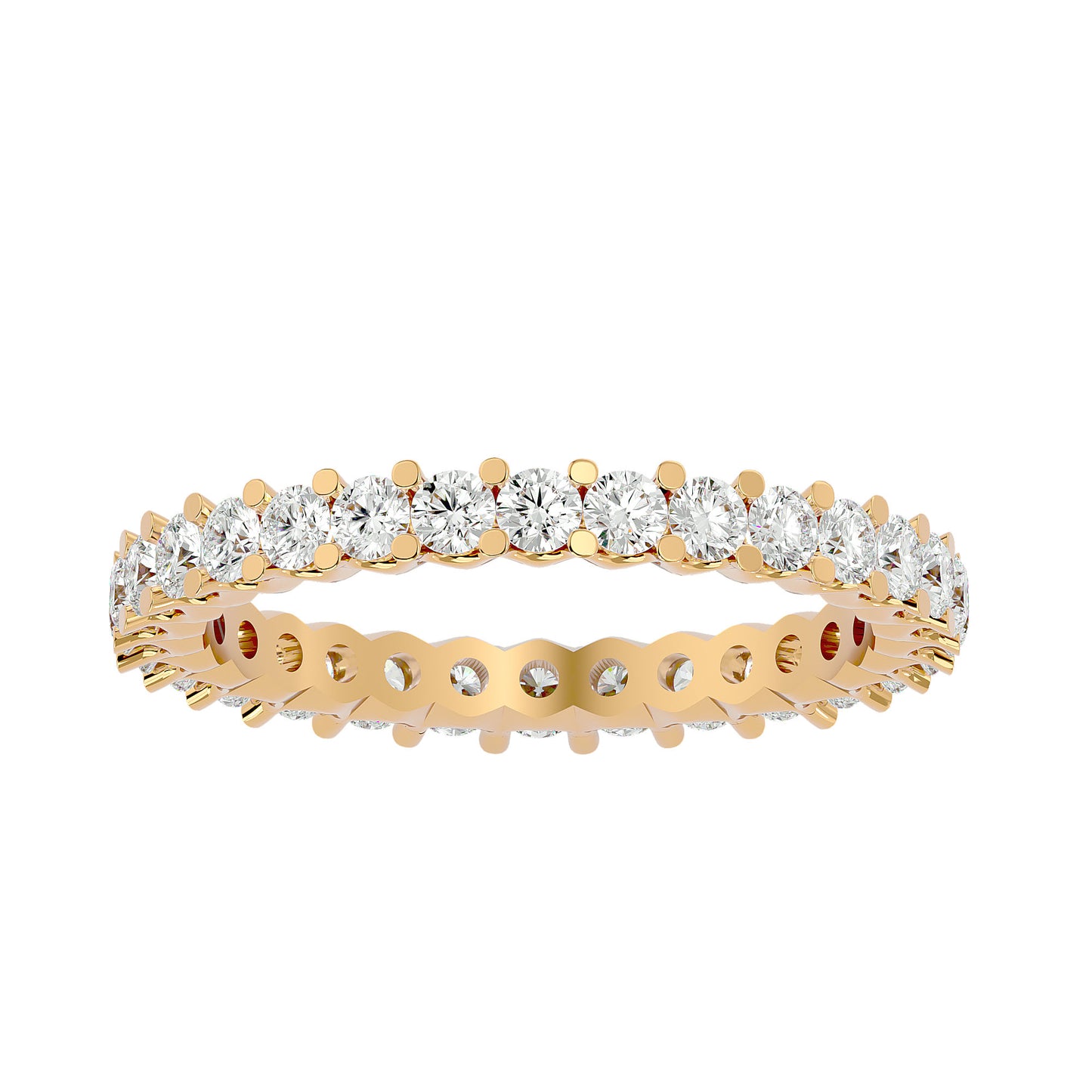 Infinity Round diamond eternity ring