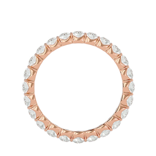 Daisy round diamond eternirt ring