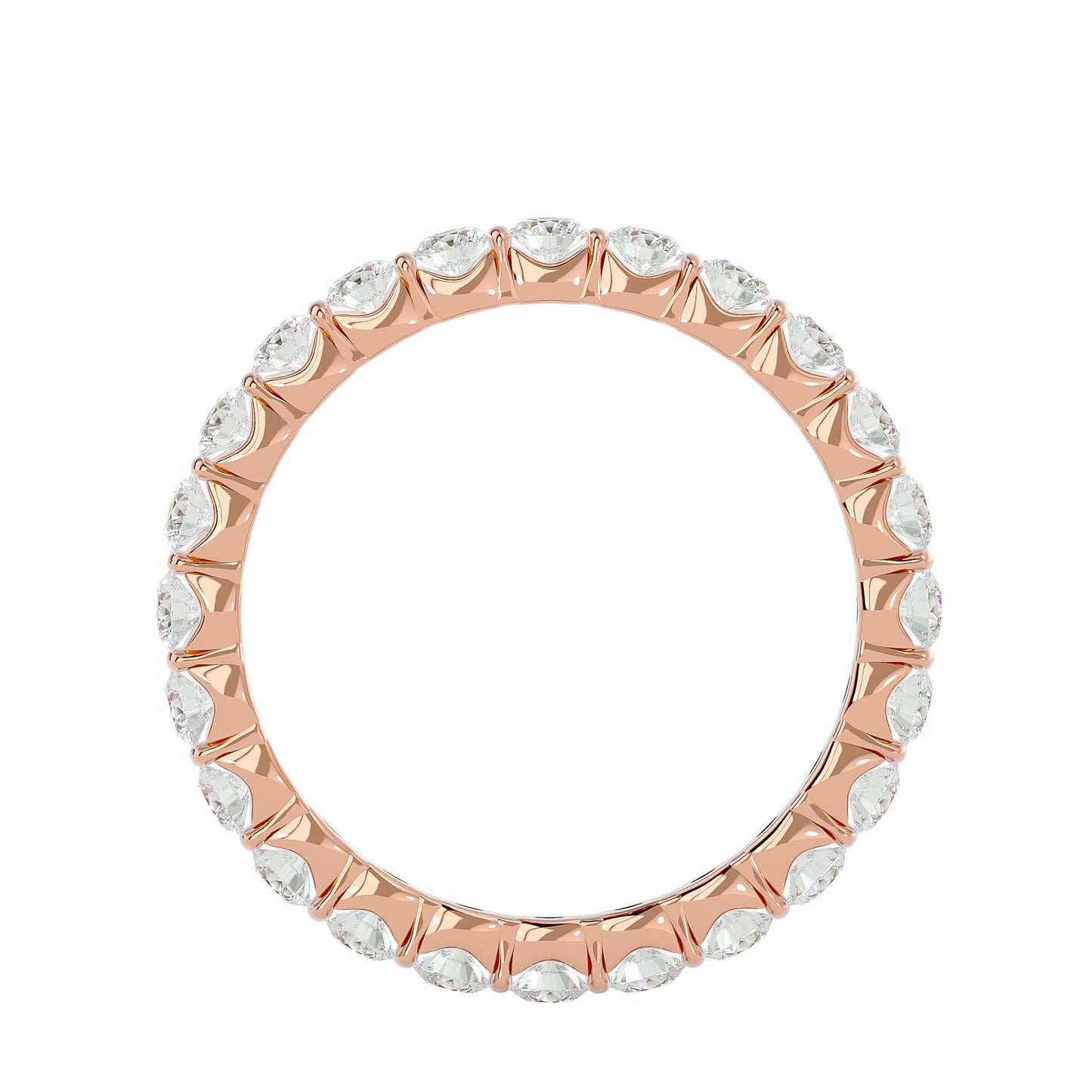 Daisy round diamond eternirt ring