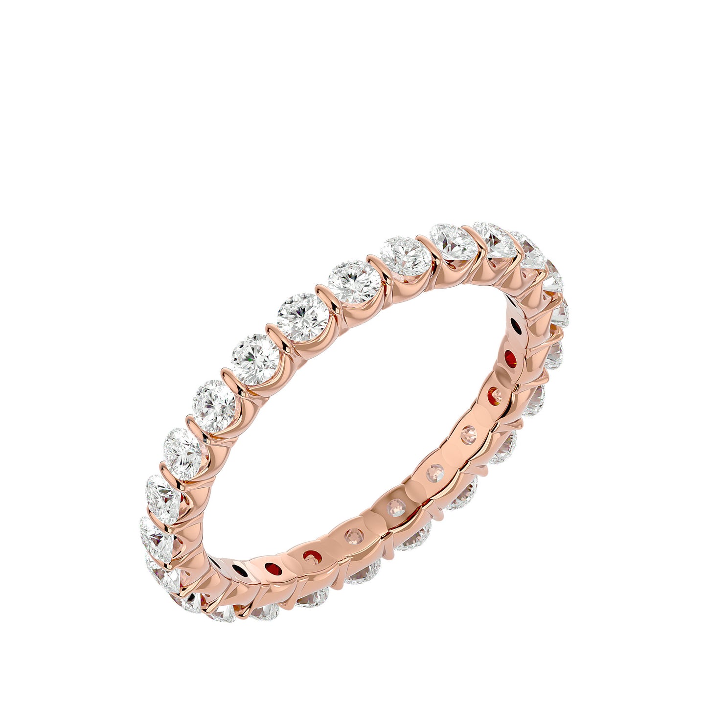 Daisy round diamond eternirt ring