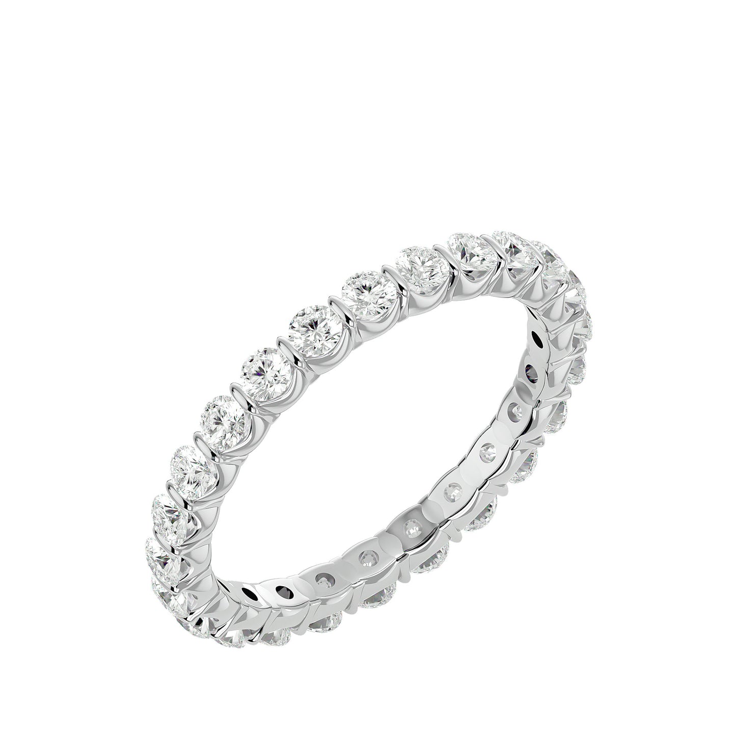 Daisy round diamond eternirt ring