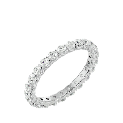 Daisy round diamond eternirt ring
