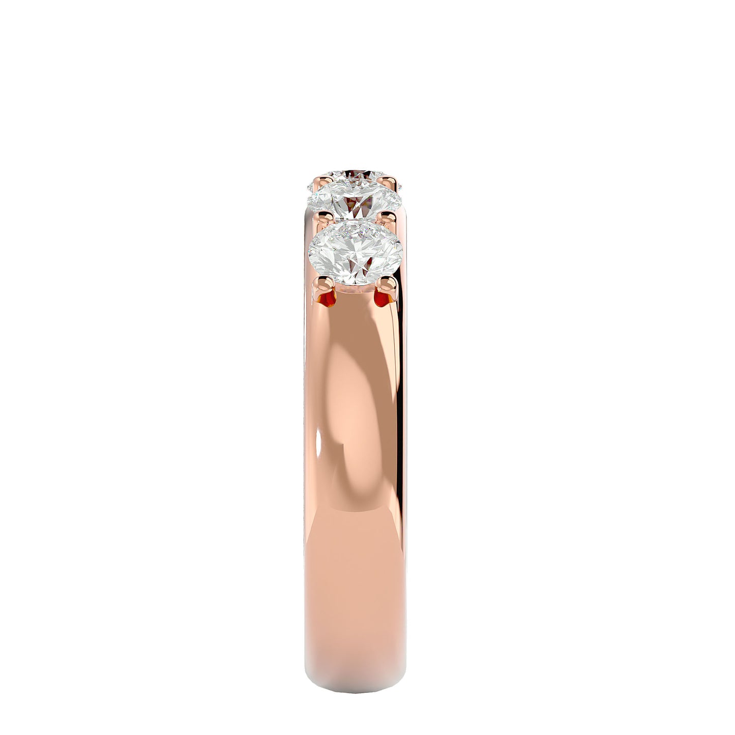 Sparkle round diamond 4 stone ring