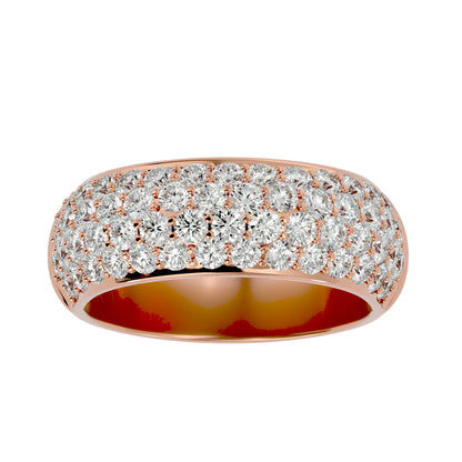Care four line half eternity diamond ring