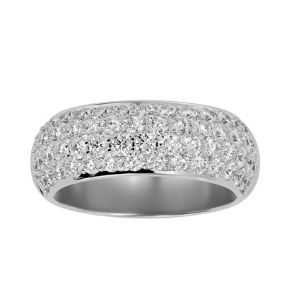 Care four line half eternity diamond ring