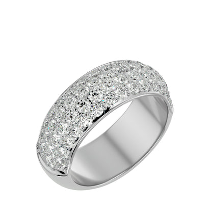 Care four line half eternity diamond ring