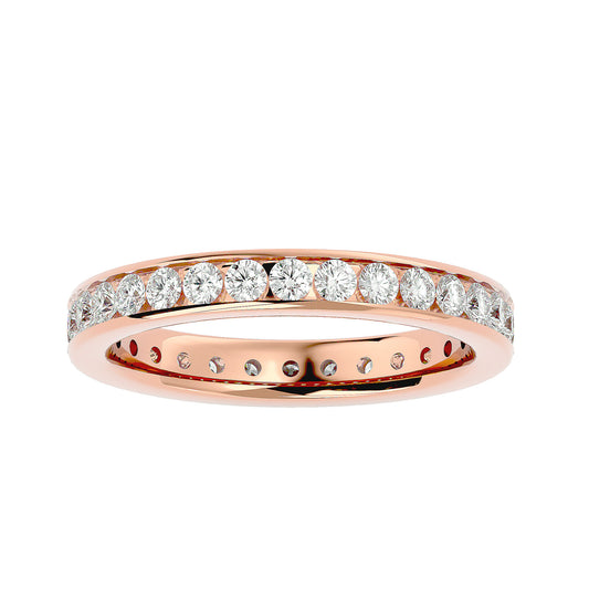 Round channel etrnity ring