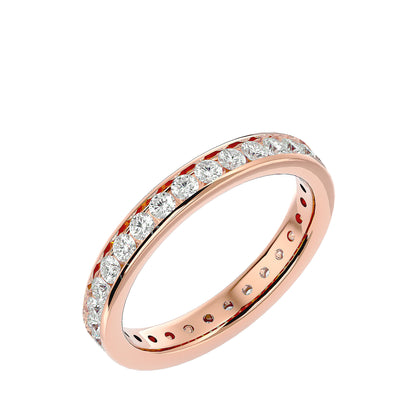 Round channel etrnity ring