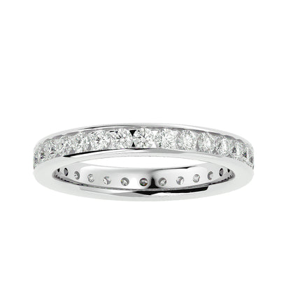 Round channel etrnity ring