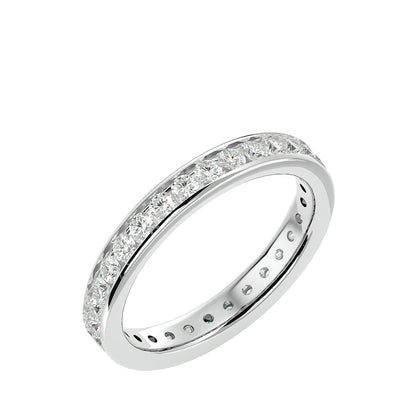 Round channel etrnity ring