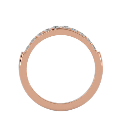 Pave ten diamond ring