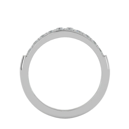 Pave ten diamond ring