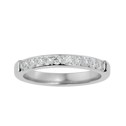 Pave ten diamond ring