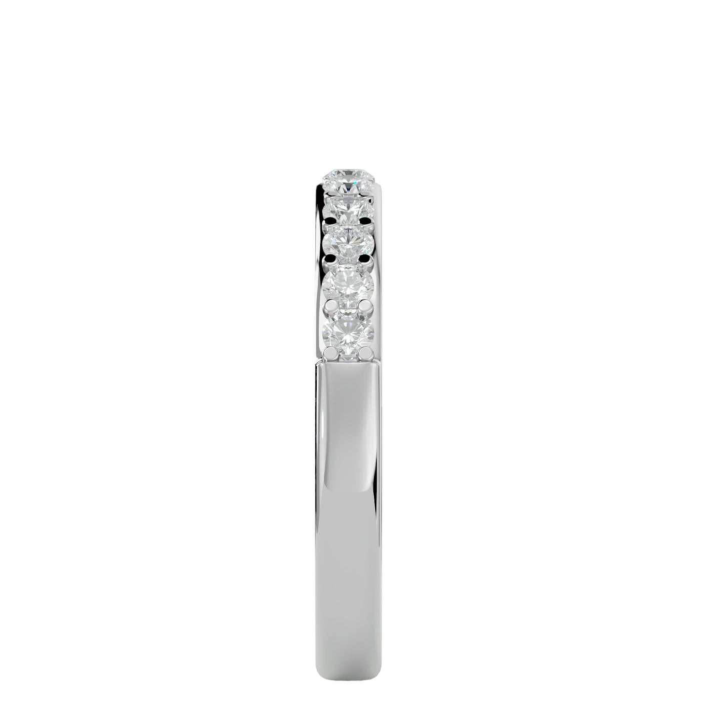 Pave ten diamond ring