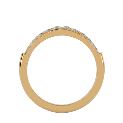 Pave ten diamond ring