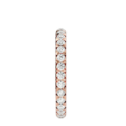 French pave round diamond eternity ring