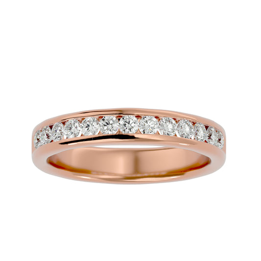 Liv channel diamond ring