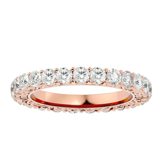 Filligree diamond eternity ring