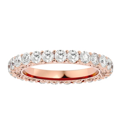 Filligree diamond eternity ring