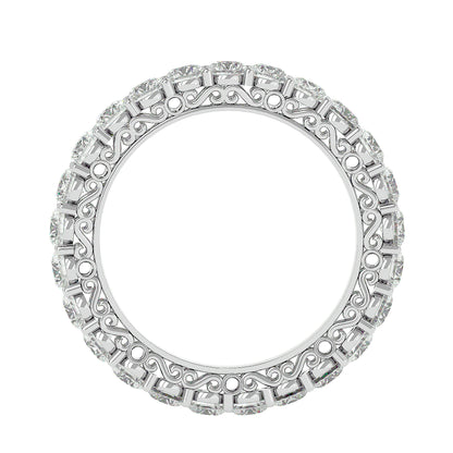 Filligree diamond eternity ring