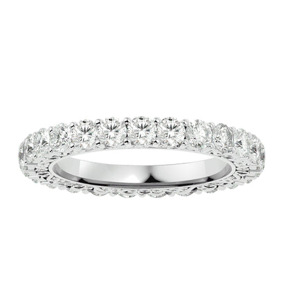 Filligree diamond eternity ring