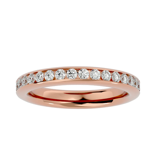 Eliza channel diamond eternity ring