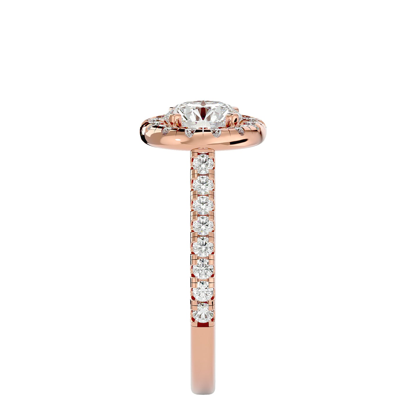 Harriet halo diamond engagement ring