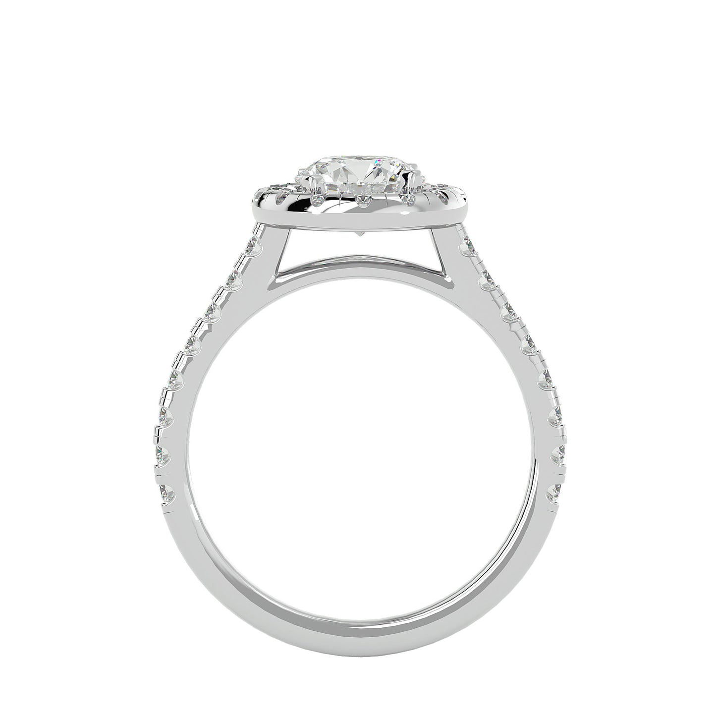 Harriet halo diamond engagement ring