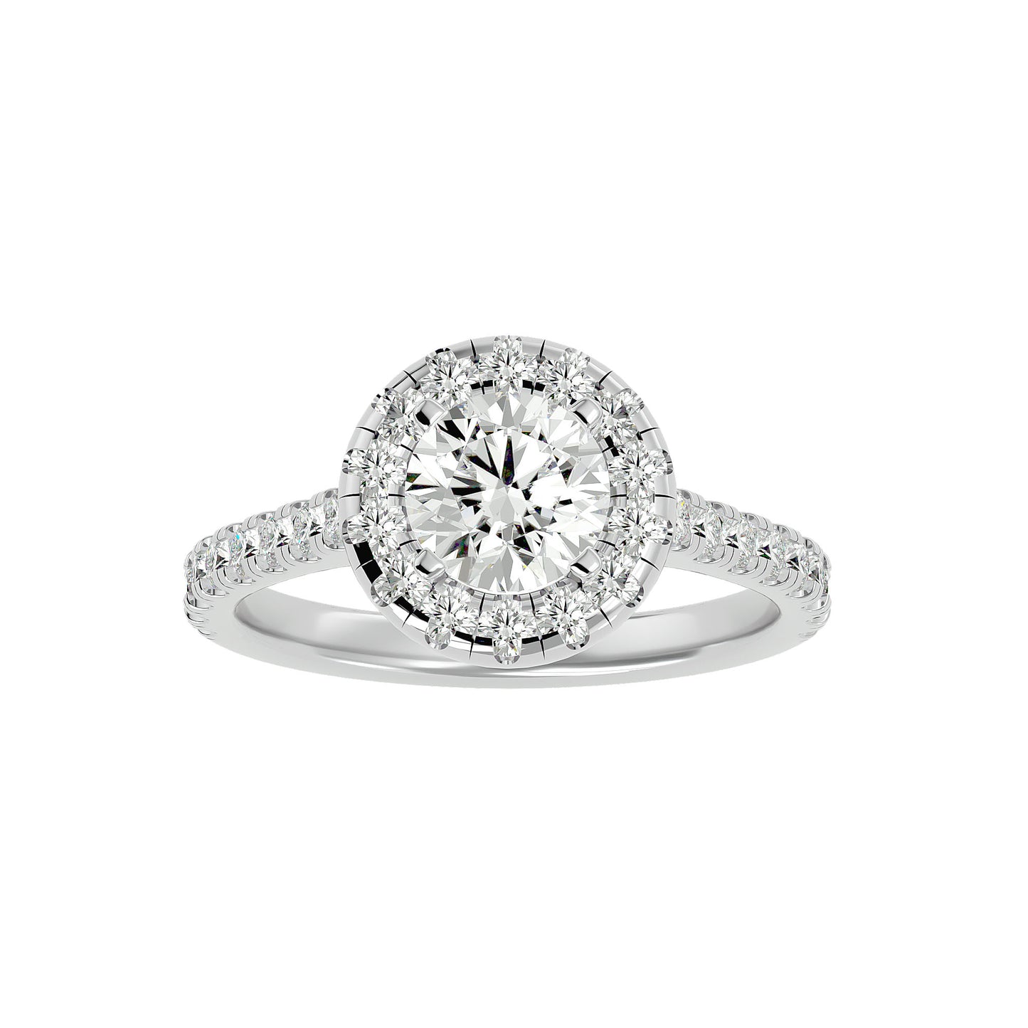 Harriet halo diamond engagement ring