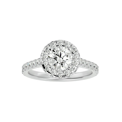 Harriet halo diamond engagement ring