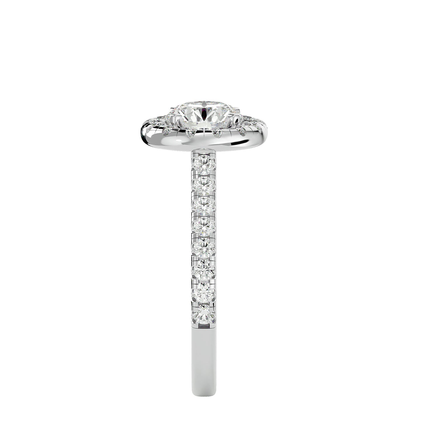 Harriet halo diamond engagement ring