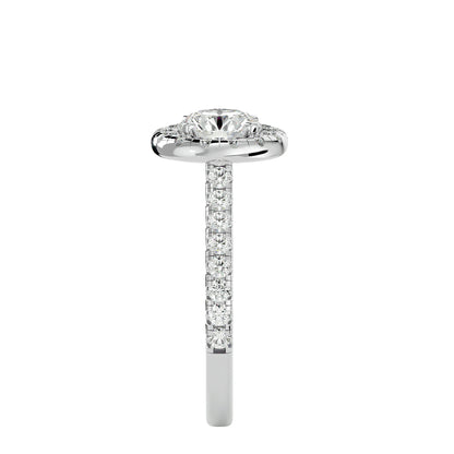 Harriet halo diamond engagement ring