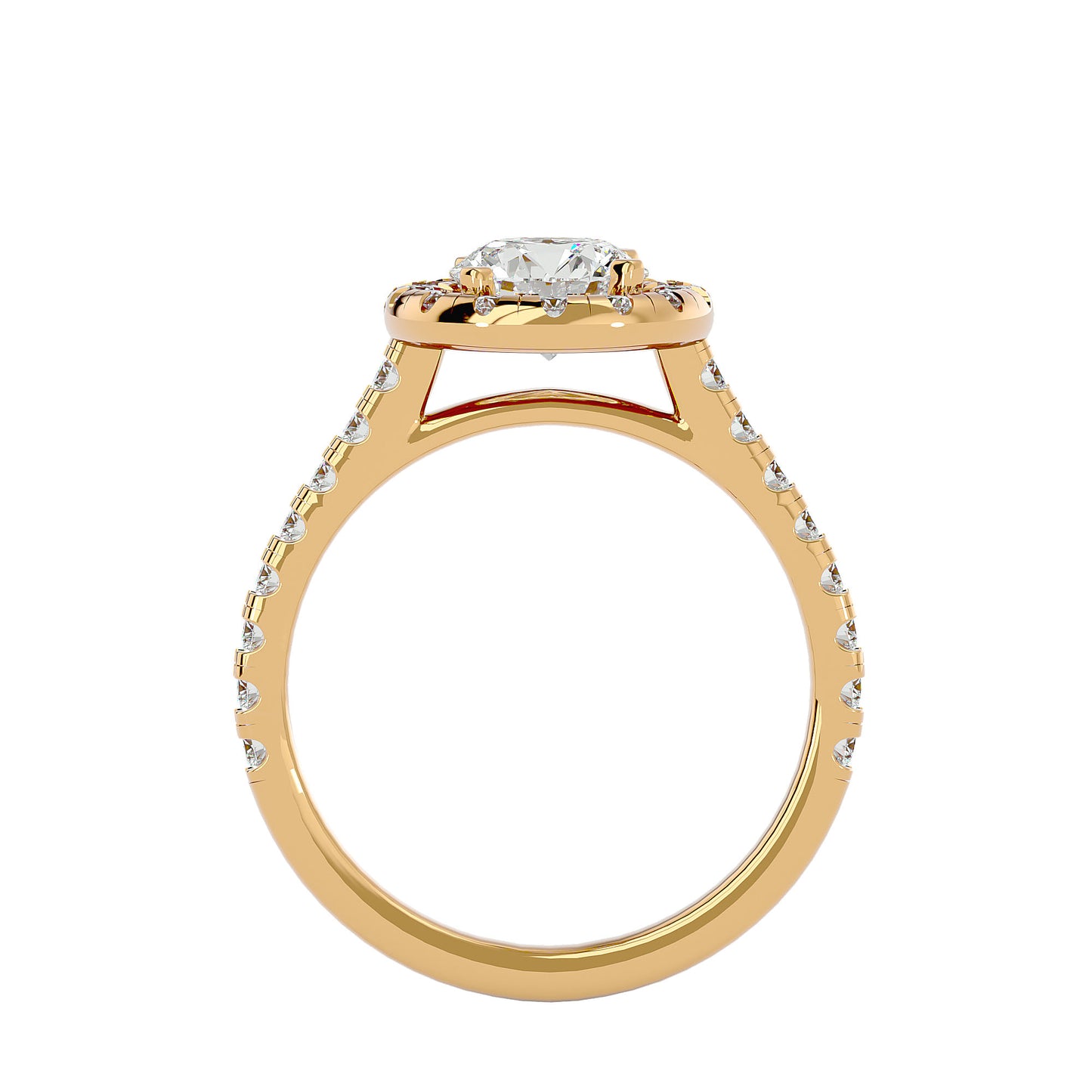Harriet halo diamond engagement ring