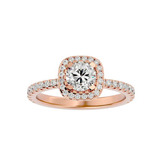 Missy Round diamond engagement ring