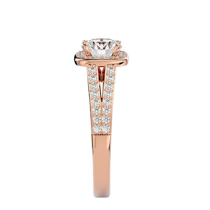 Rummy split shank diamond engagement ring